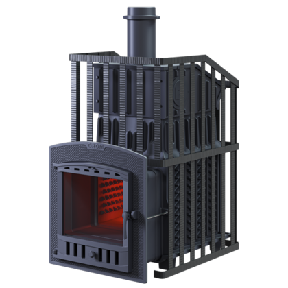 Дровяная печь-каменка Гефест Гром Ураган 30 (П2) в Чусовом