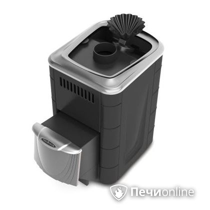 Дровяная банная печь TMF Гейзер Мини 2016 Carbon закрытая каменка нержавеющая дверь антрацит в Чусовом