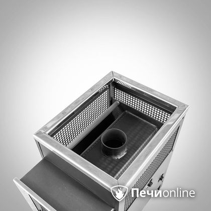 Дровяная банная печь Радуга ПБ-21 (встроенный теплообменник) 6 мм прочистная дверца в Чусовом