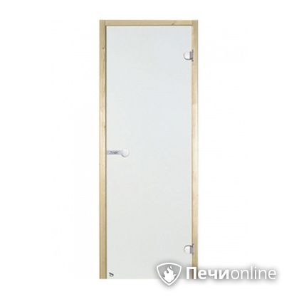 Дверь для бани Harvia Стеклянная дверь для сауны 7/19 коробка сосна сатин D71905М в Чусовом